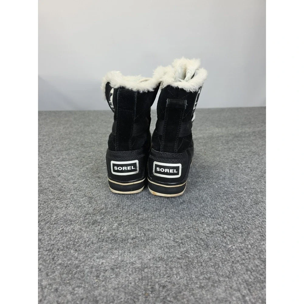Sorel Womens Glacy Explorer Shortie Quarry Snow Boot Size 6 Black‎ Waterproof